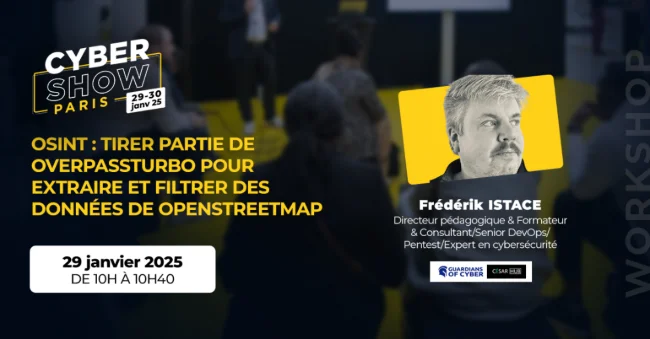 [WORKSHOP] OSINT : tirer partie de OverPassTurbo pour extraire et filtrer des données de OpenStreetMap